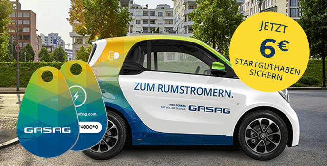 Plugsurfing Angebot Elektroauto mit Plugsurfing Chips und 6 Euro Startguthaben
