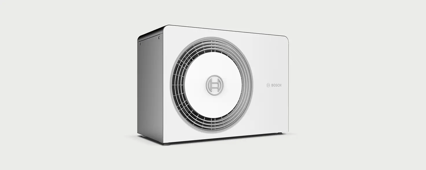 Eine Abbildung einer Bosch Wärmepumpe.