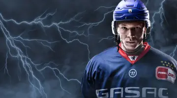 Hockeyspieler vom Eisbären Team