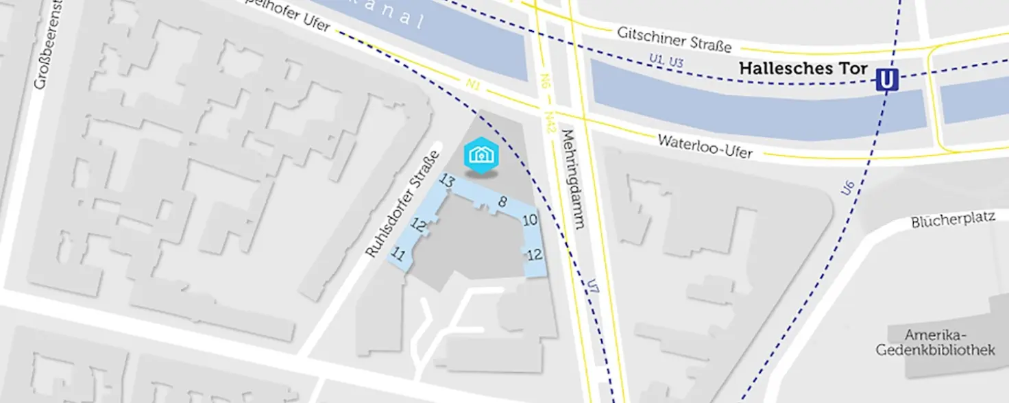 Versorgungsgebiet des Quartierstrom am Mehringdamm